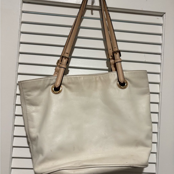 Michael Kors Tan and Cream Tote Bag - Picture 3 of 12